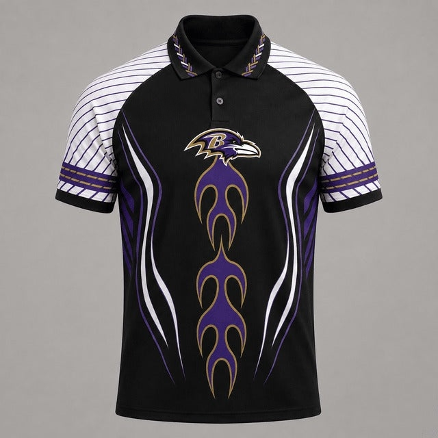Baltimore Ravens Graphic Raglan Polo Shirt Main image