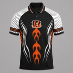 Cincinnati Bengals Graphic Raglan Polo Shirt