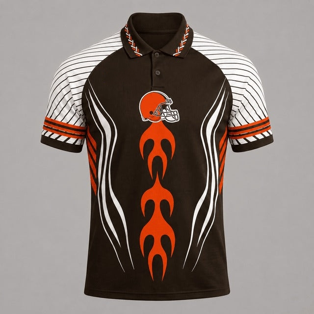 Cleveland Browns Graphic Raglan Polo Shirt Main image