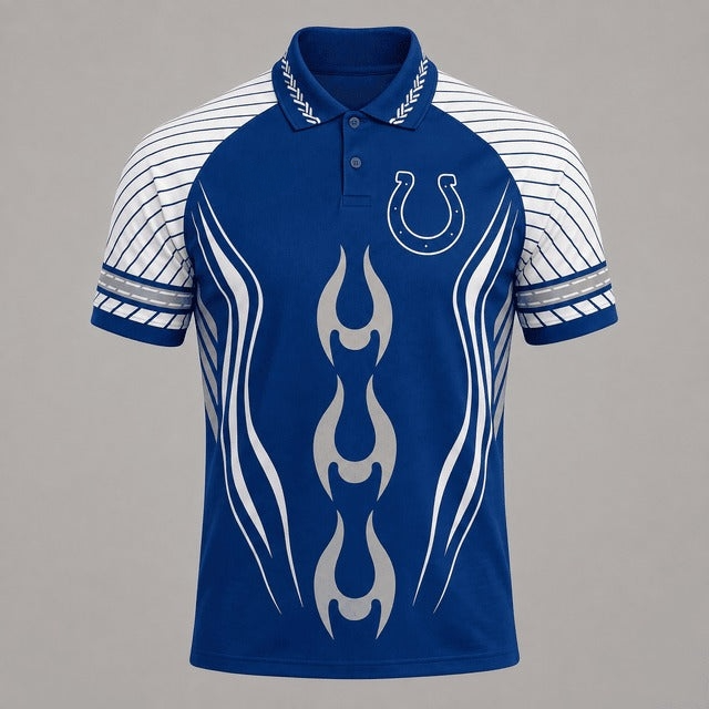 Indianapolis Colts Graphic Raglan Polo Shirt Main image