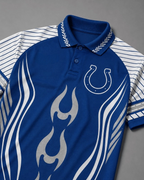 Indianapolis Colts Graphic Raglan Polo Shirt