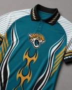 Jacksonville Jaguars Graphic Raglan Polo Shirt