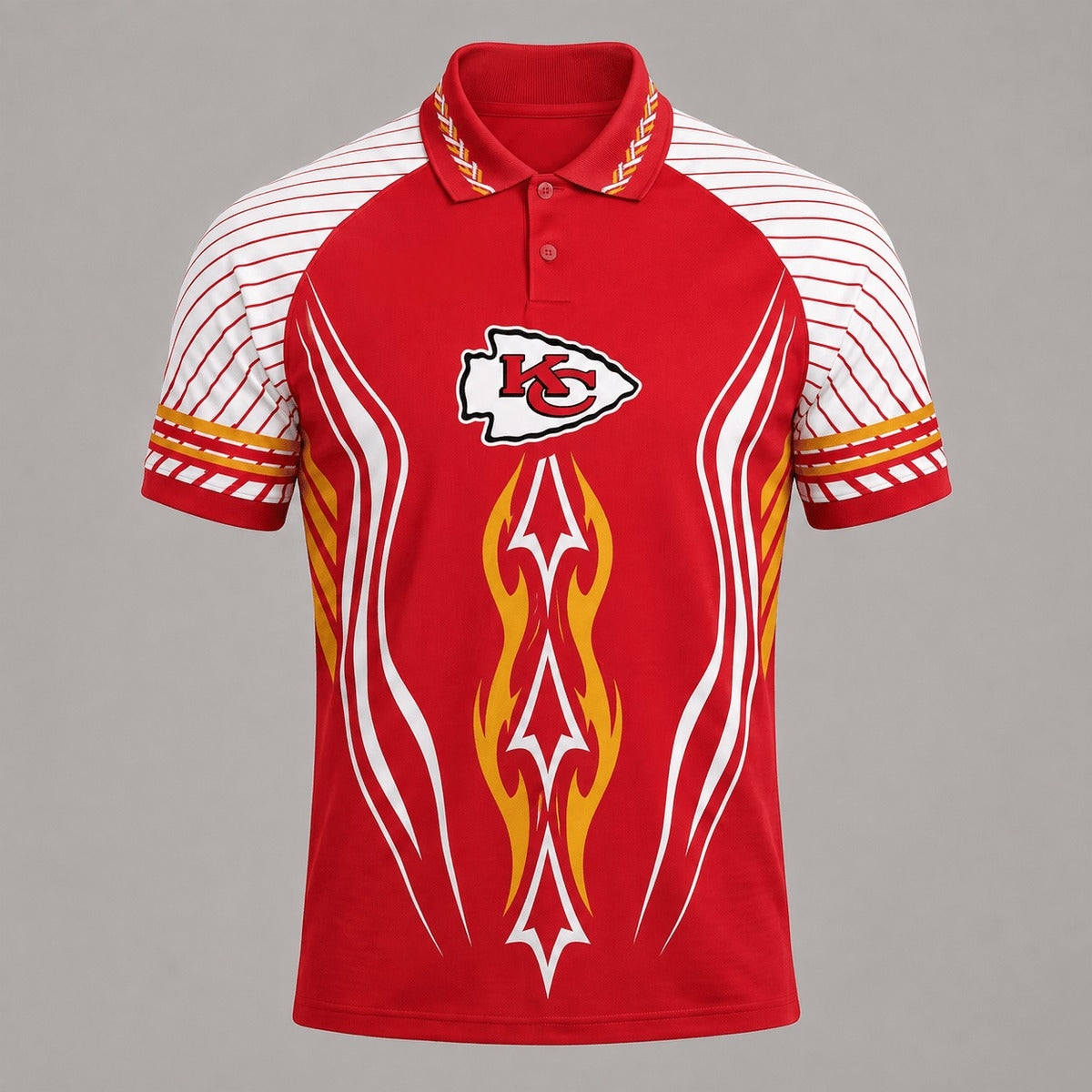 Kansas City Chiefs Graphic Raglan Polo Shirt Main image