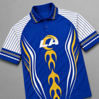 Los Angeles Rams Graphic Raglan Polo Shirt