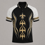 New Orleans Saints Graphic Raglan Polo Shirt