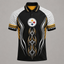Pittsburgh Steelers Print Raglan Polo Shirt