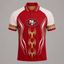 San Francisco 49ers Print Raglan Polo Shirt