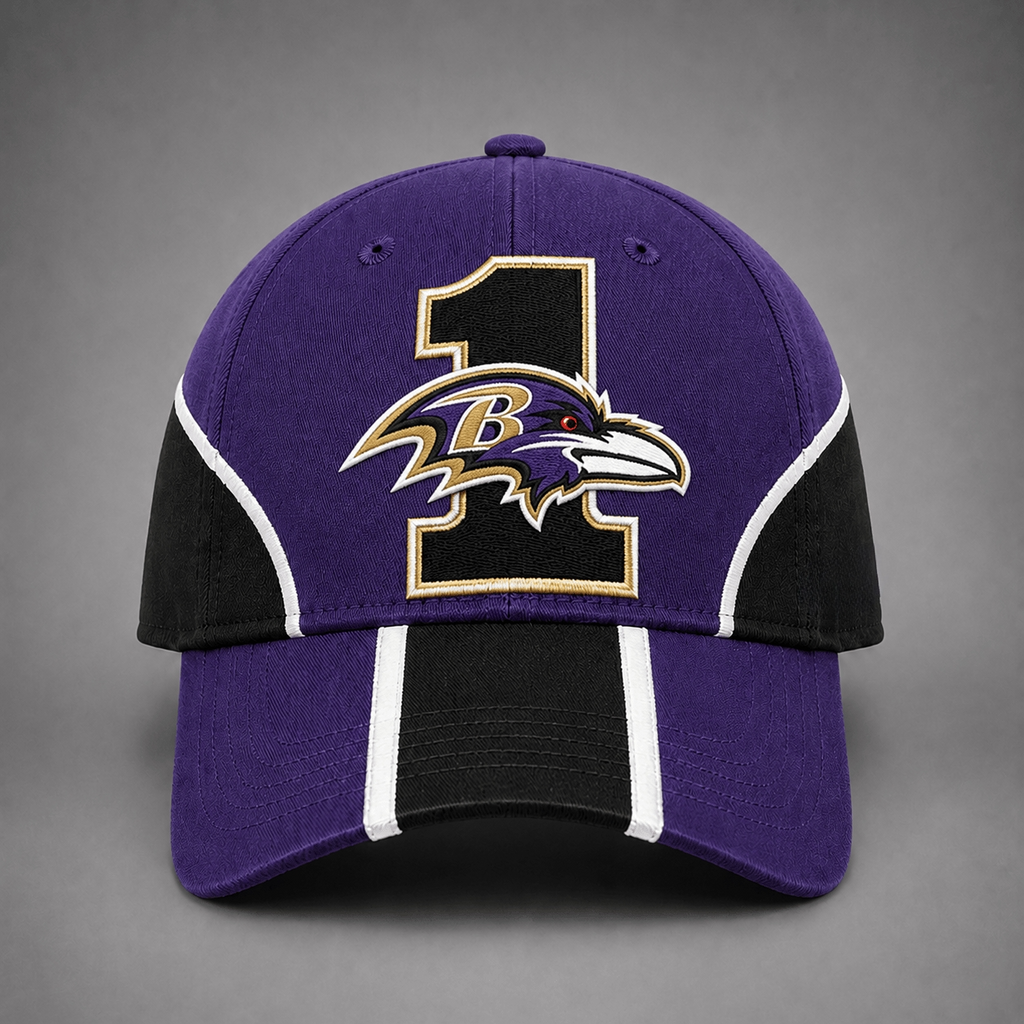 Baltimore Ravens #1 Team Logo Baseball Cap