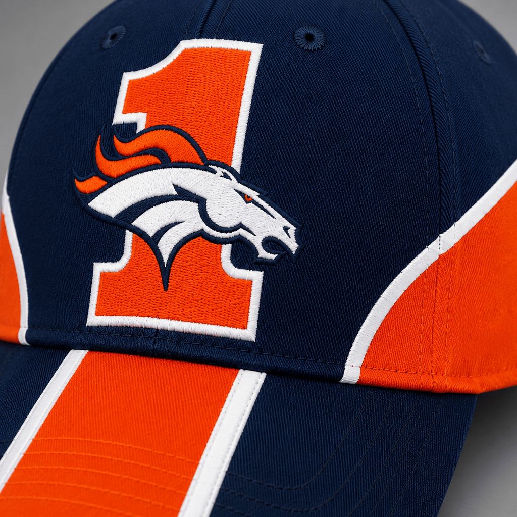 Denver Broncos #1 Team Logo Baseball Cap