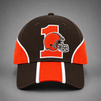 Cleveland Browns #1 Helmet Logo Baseball Cap