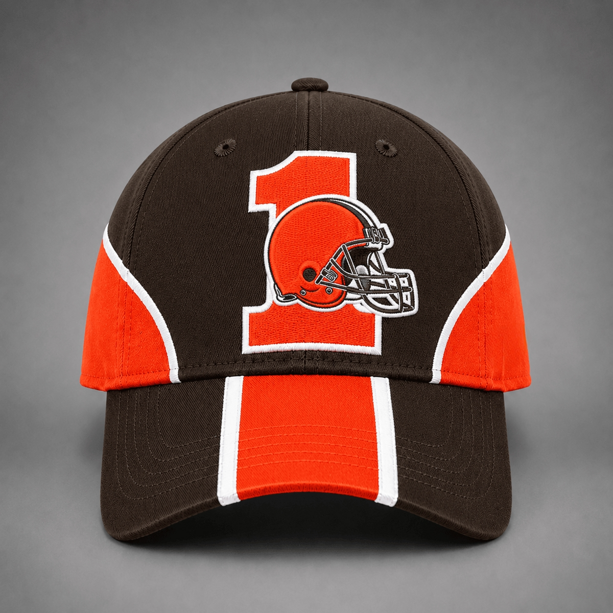 Cleveland Browns #1 Helmet Logo Baseball Cap