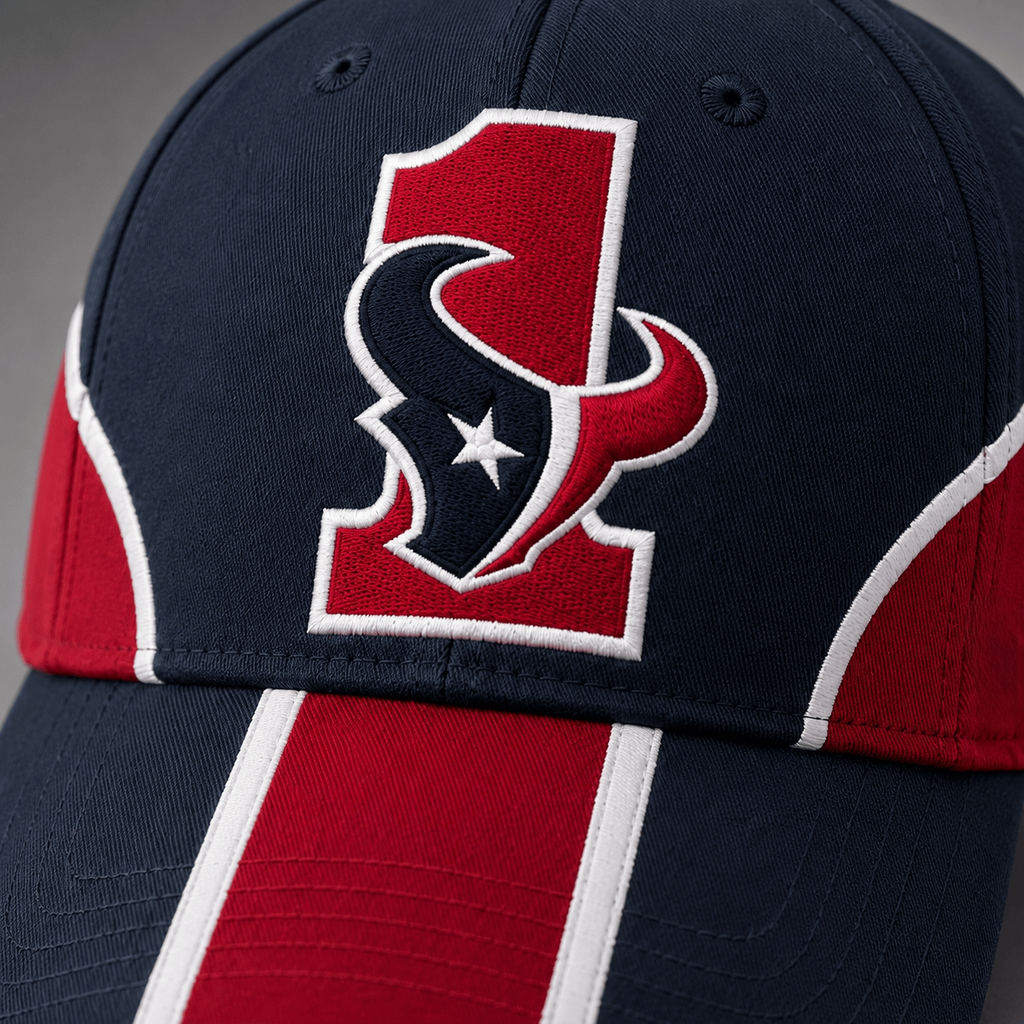 Houston Texans #1 Team Logo Baseball Cap