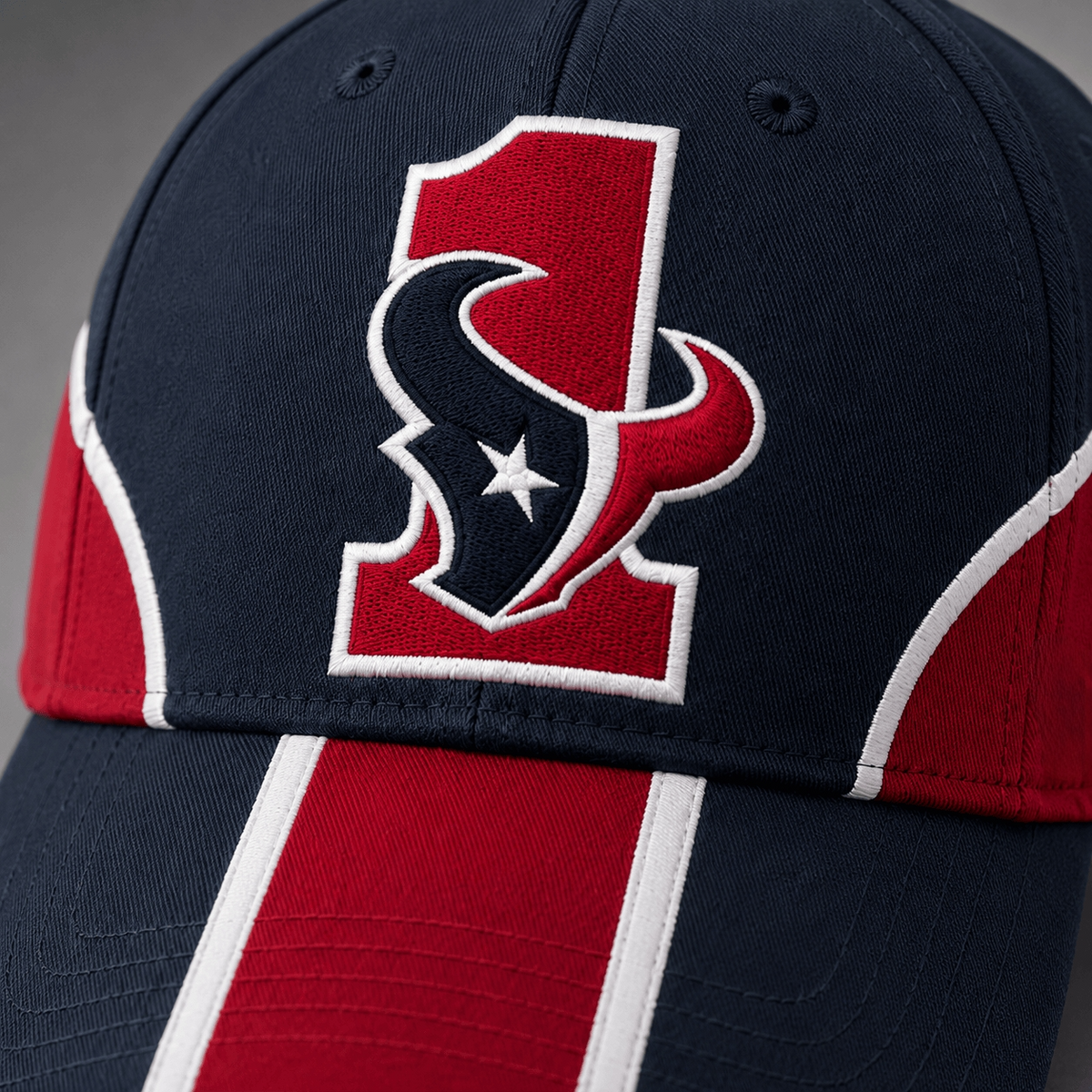 Houston Texans #1 Team Logo Baseball Cap