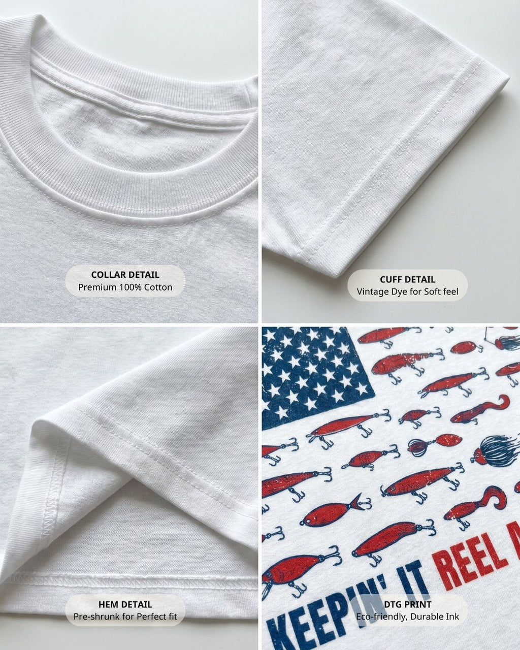 Keepin' It Reel American Flag T-shirt