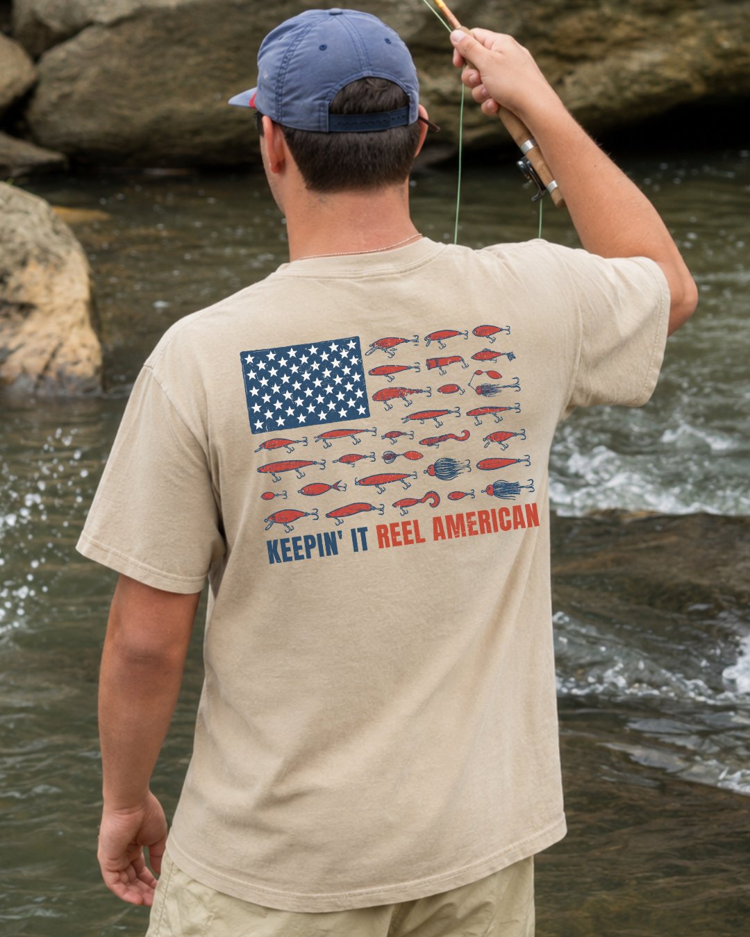 Keepin' It Reel American Flag T-shirt