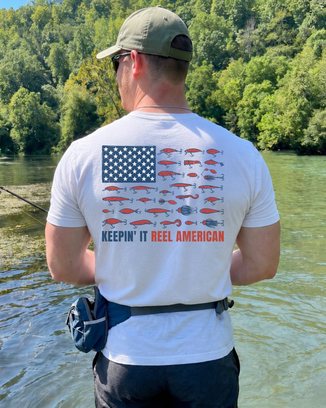 Keepin' It Reel American Flag T-shirt