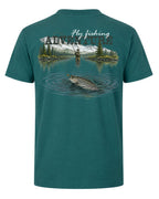 Fly Fishing Adventure Mountain T-shirt