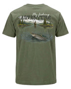 Fly Fishing Adventure Mountain T-shirt