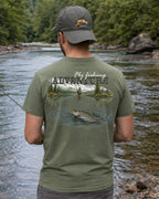 Fly Fishing Adventure Mountain T-shirt