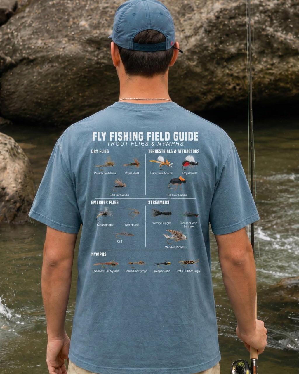 Fly Fishing Field Guide T-shirt