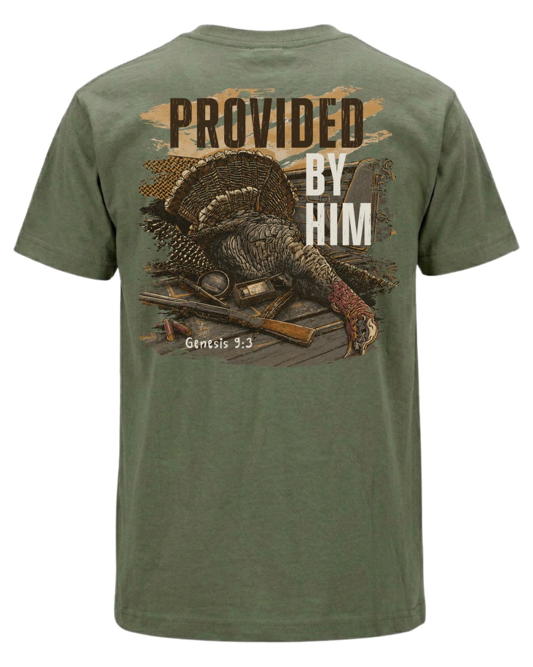 Genesis 9:3 Christian Turkey Hunting T-shirt Main image