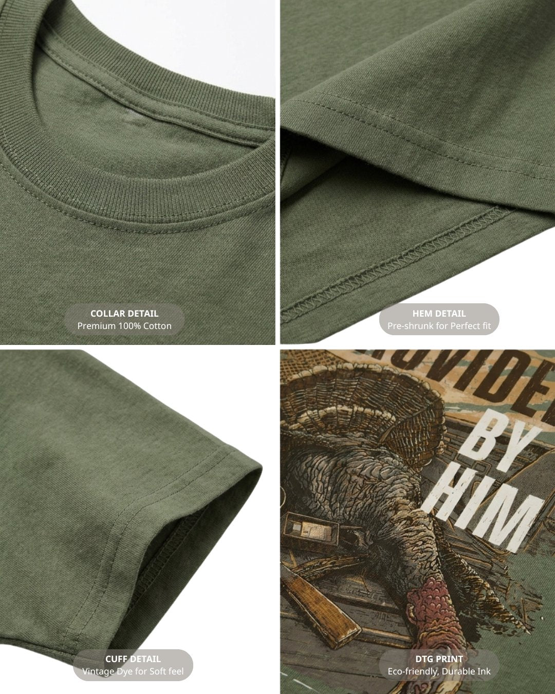 Genesis 9:3 Christian Turkey Hunting T-shirt Secondary image