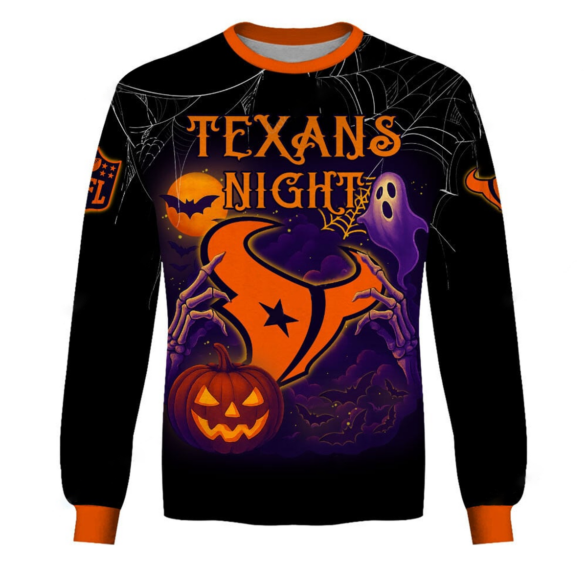 HOU X NFL Halloween Night 3D Shirt