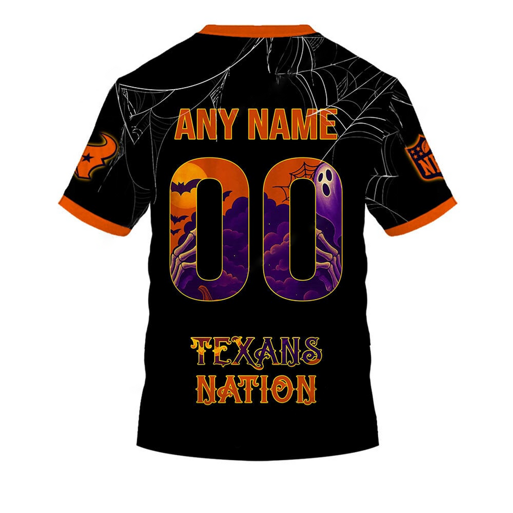 HOU X NFL Halloween Night 3D Shirt