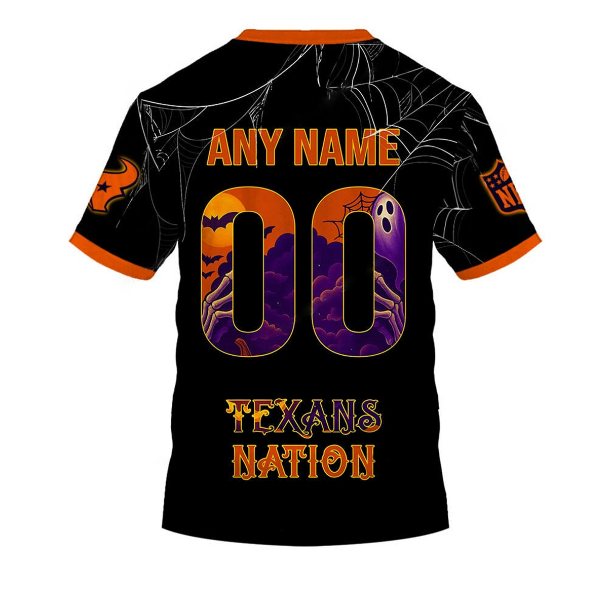 HOU X NFL Halloween Night 3D Shirt