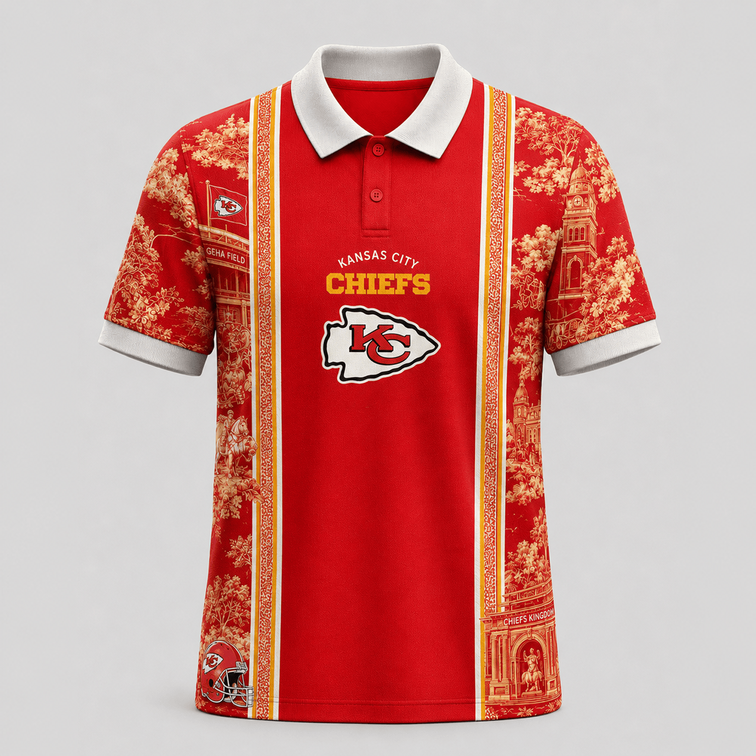 KC x NFL Heritage Cityscape Polo Shirt for Loyal Fans