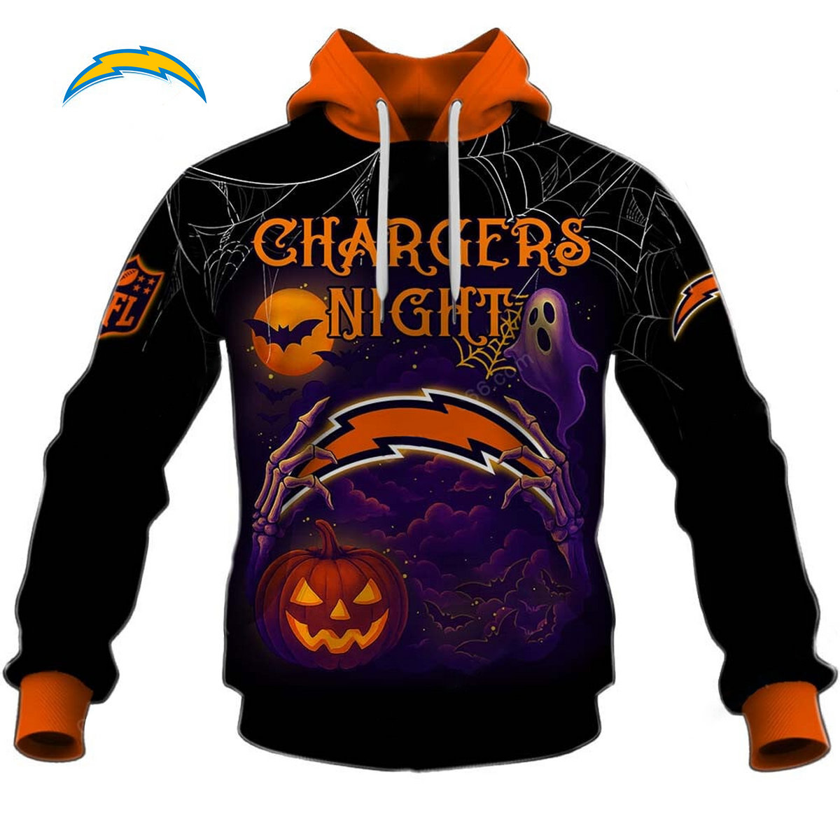 LAC X NFL Halloween Night 3D Shirt Custom Name For Fan