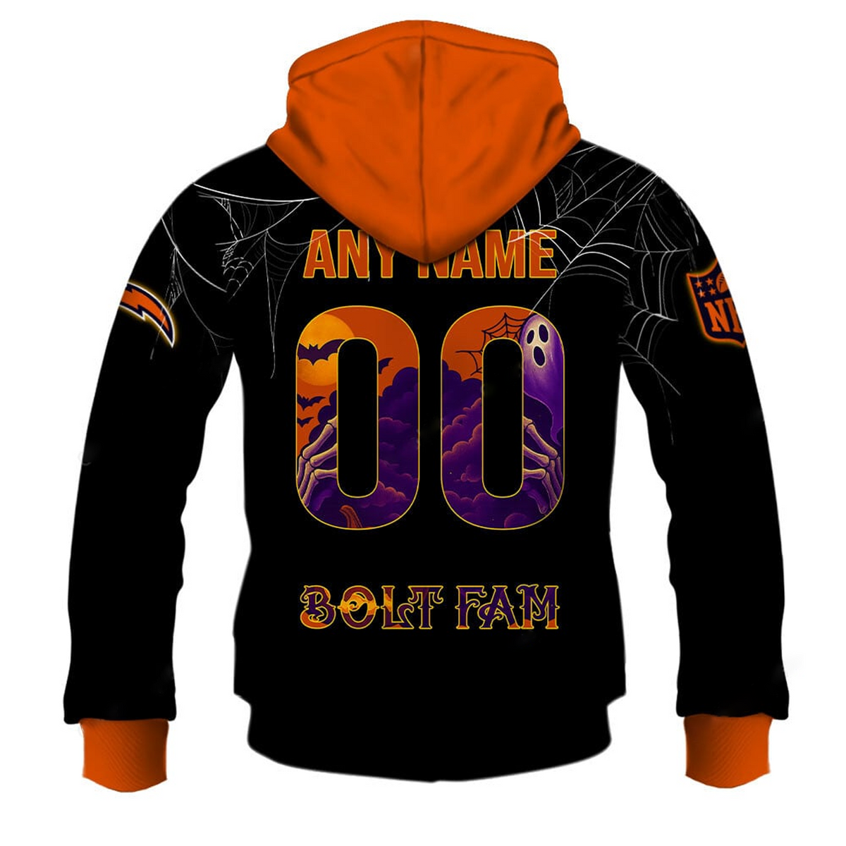 LAC X NFL Halloween Night 3D Shirt Custom Name For Fan