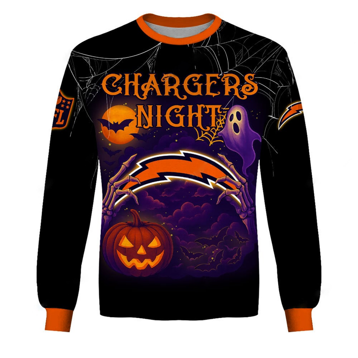 LAC X NFL Halloween Night 3D Shirt Custom Name For Fan
