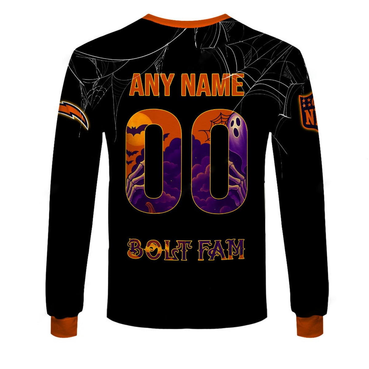 LAC X NFL Halloween Night 3D Shirt Custom Name For Fan