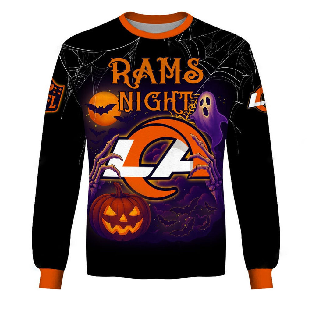LAR X NFL Halloween Night 3D Shirt Custom Name For Fan