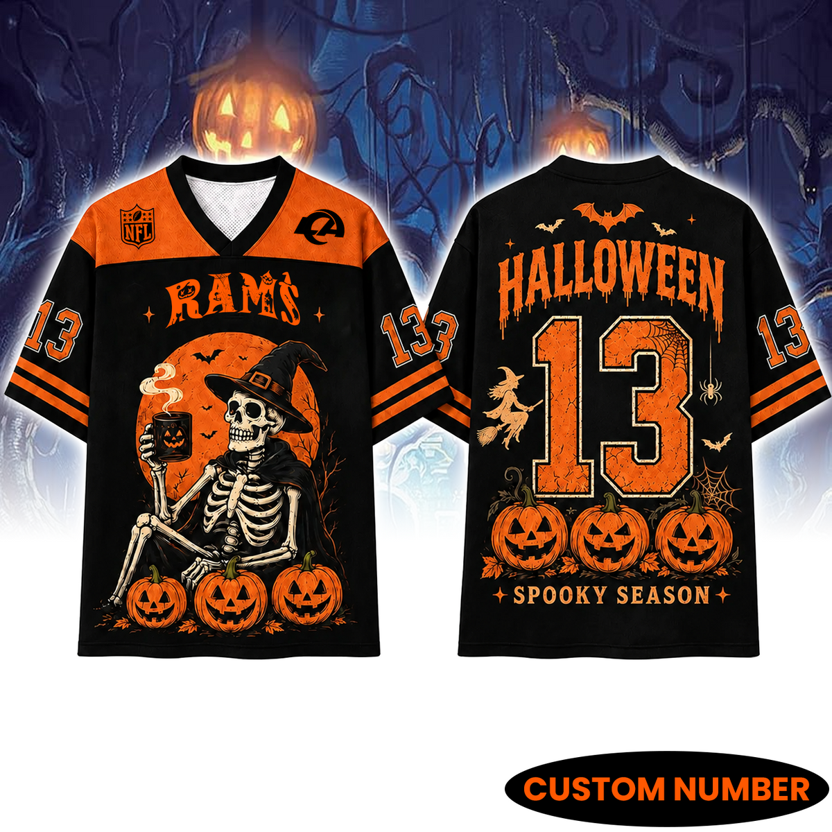 LAR x NFL Witch Skeleton Mesh Shirt Main image