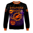 MIA X NFL Halloween Night 3D Shirt Custom Name For Fan