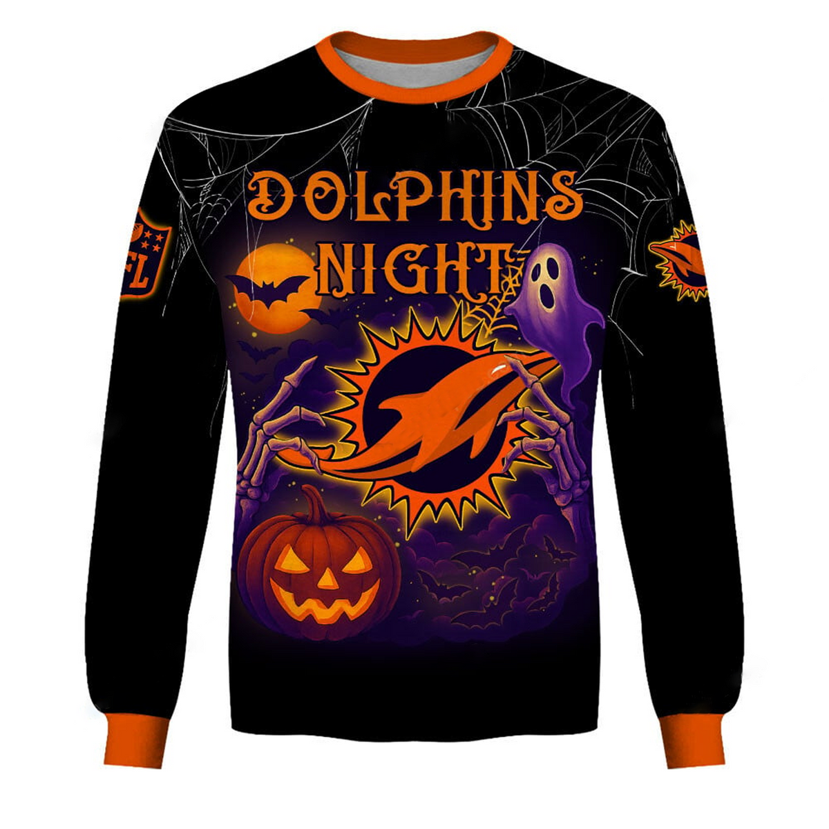 MIA X NFL Halloween Night 3D Shirt Custom Name For Fan
