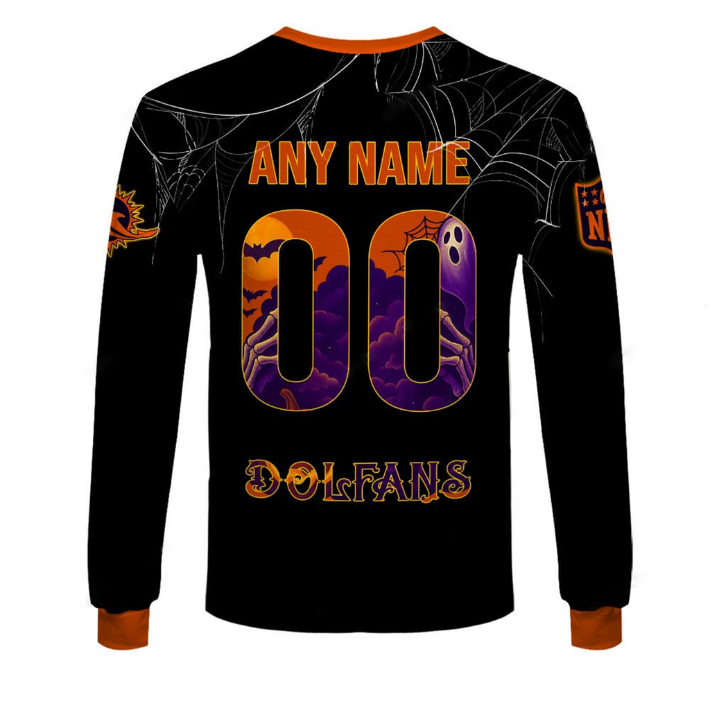 MIA X NFL Halloween Night 3D Shirt Custom Name For Fan