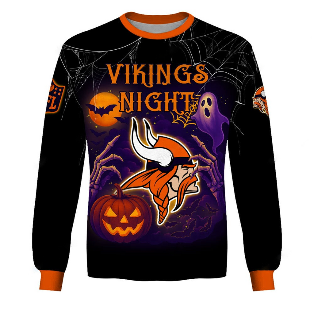 MIN X NFL Halloween Night 3D Shirt Custom Name For Fan