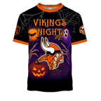 MIN X NFL Halloween Night 3D Shirt Custom Name For Fan
