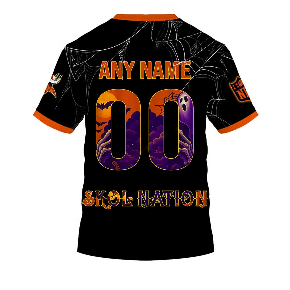 MIN X NFL Halloween Night 3D Shirt Custom Name For Fan