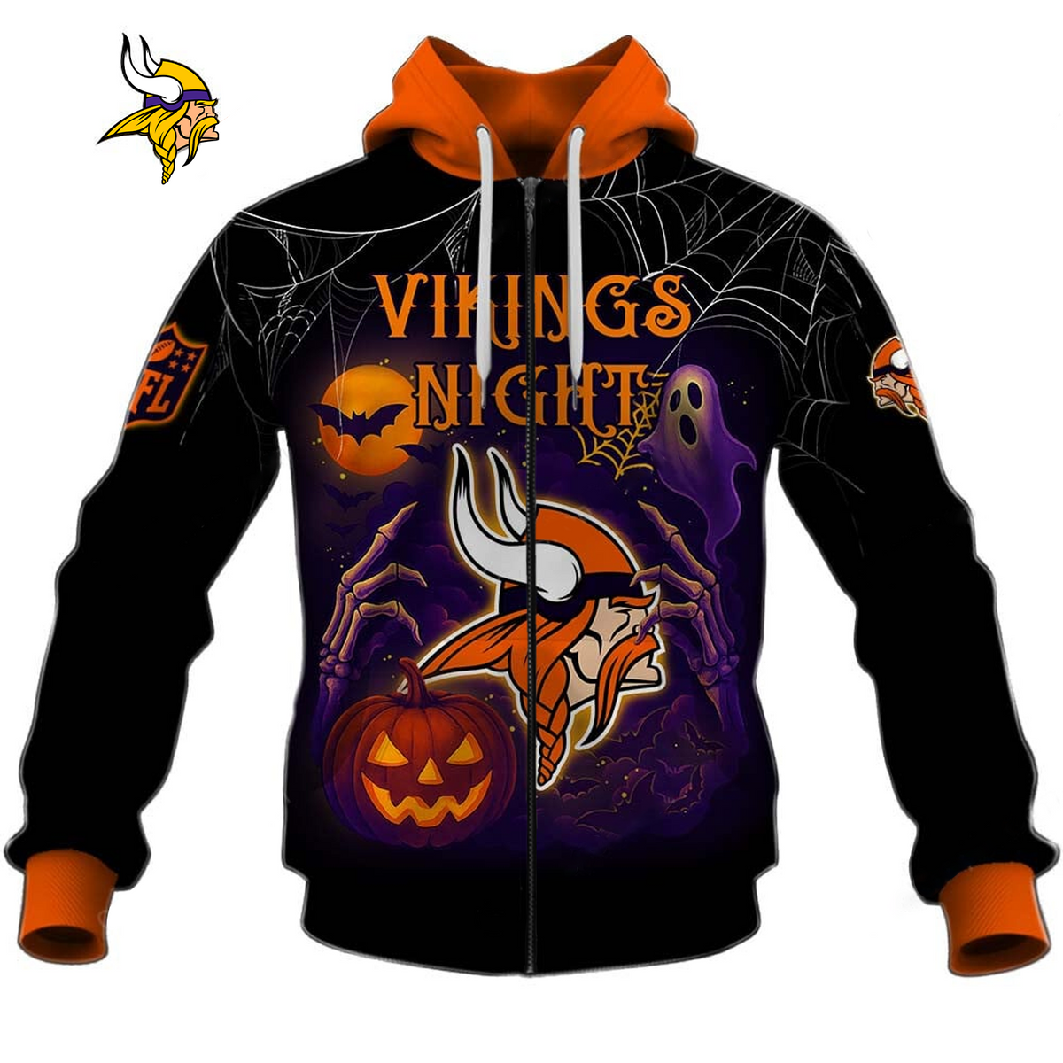 MIN X NFL Halloween Night 3D Shirt Custom Name For Fan