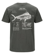 Mahi Mahi Anatomy Blueprint T-shirt
