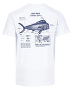 Mahi Mahi Anatomy Blueprint T-shirt
