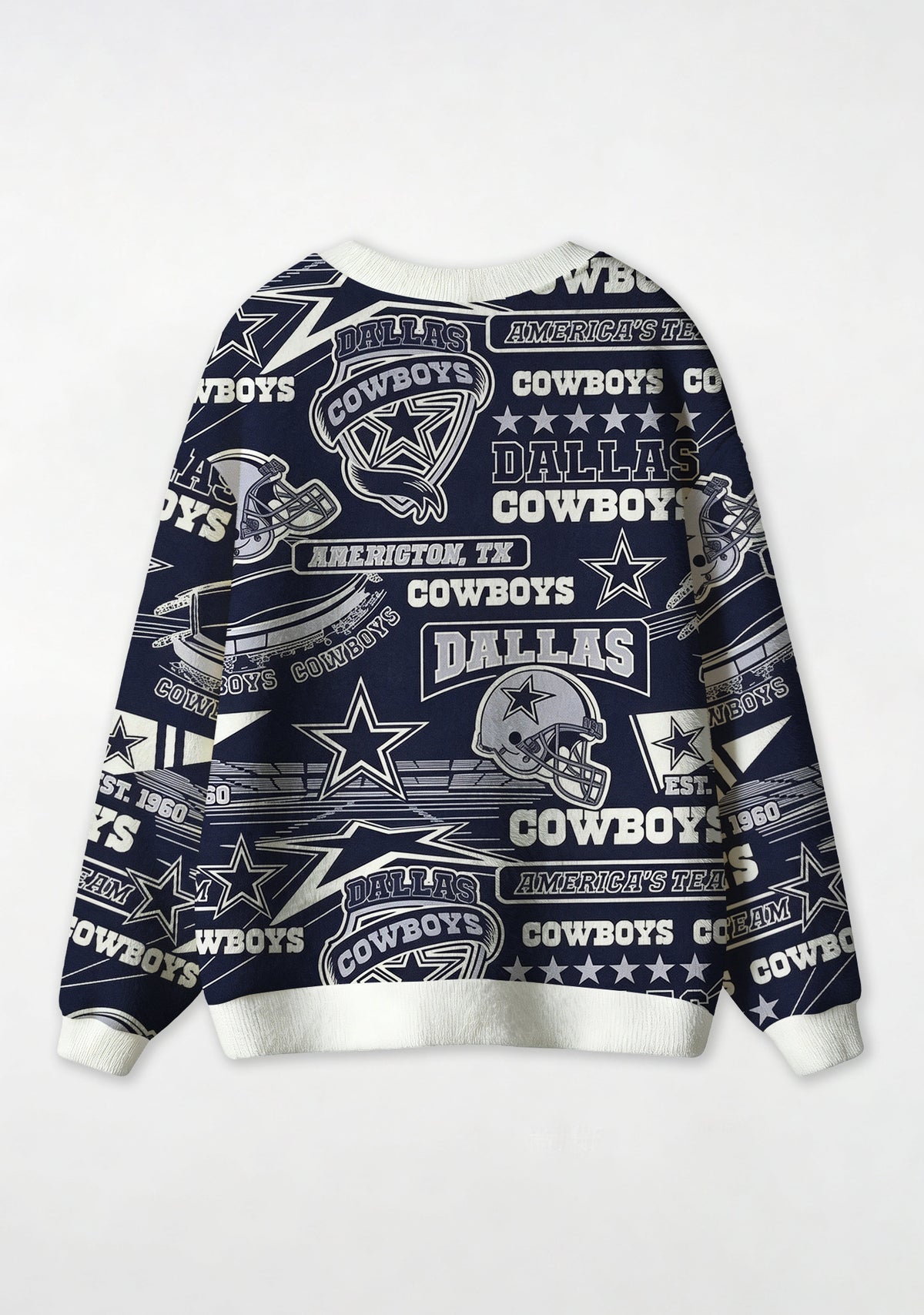 America’s Team Dallas Cowboys All‑Over Print Lightweight Cardigan