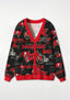 Tampa Bay Buccaneers Distressed Retro All‑Over Print Lightweight Cardigan