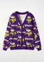 Minnesota Vikings Mascot All‑Over Print Lightweight Cardigan