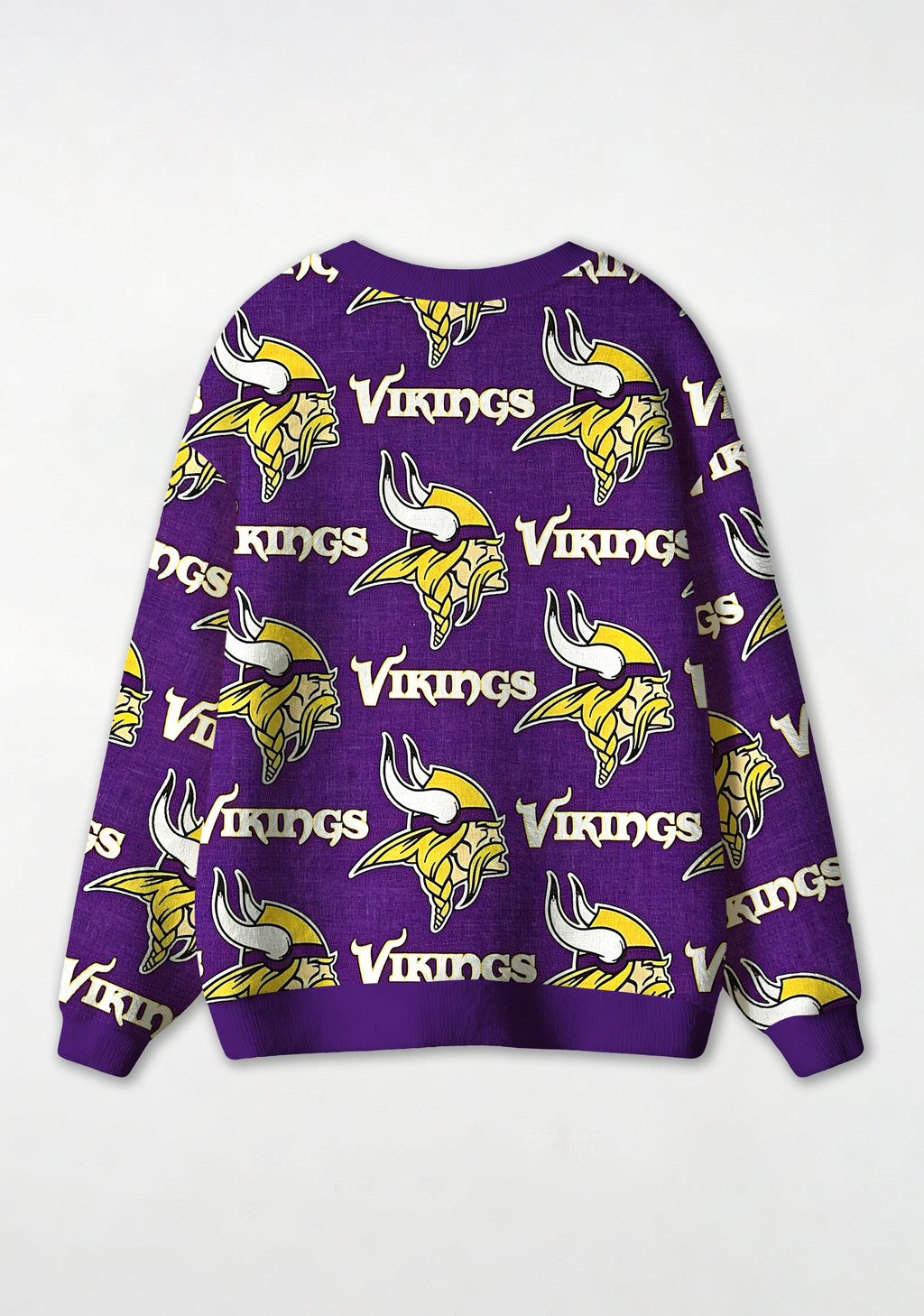Minnesota Vikings Mascot All‑Over Print Lightweight Cardigan