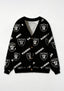 Las Vegas Raiders Classic Shield Logo All‑Over Print Lightweight Cardigan